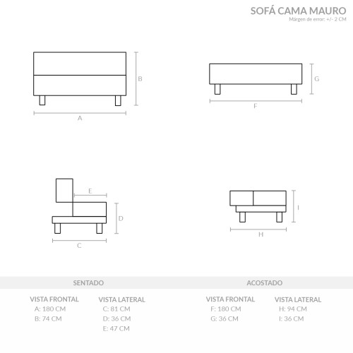 Sofá Cama Mauro