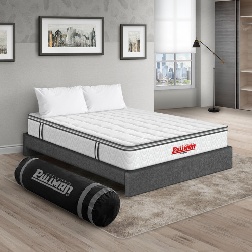 Colchón Orthopack BTU + Base Cama + Almohada