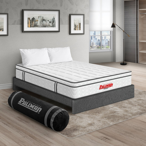 Colchón Orthopack Euro U + Base Cama + Almohada