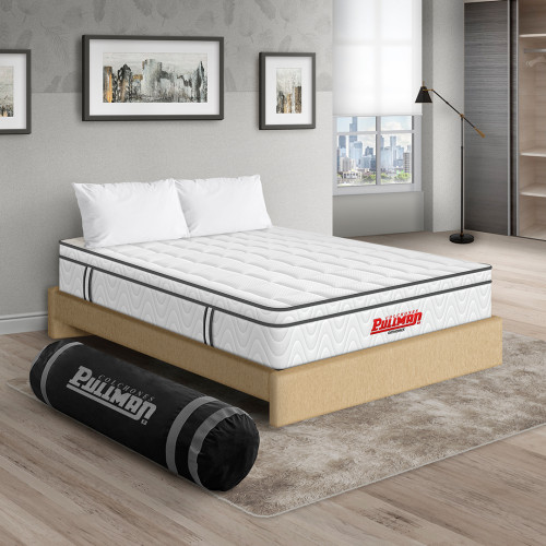 Colchón Orthopack Euro U + Base Cama + Almohada