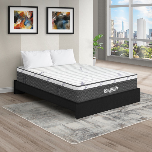 Colchón Rollpack Euro U + Base Cama + Almohada