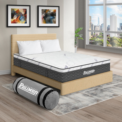 Colchón Rollpack Euro U + Cama Leo + Almohada