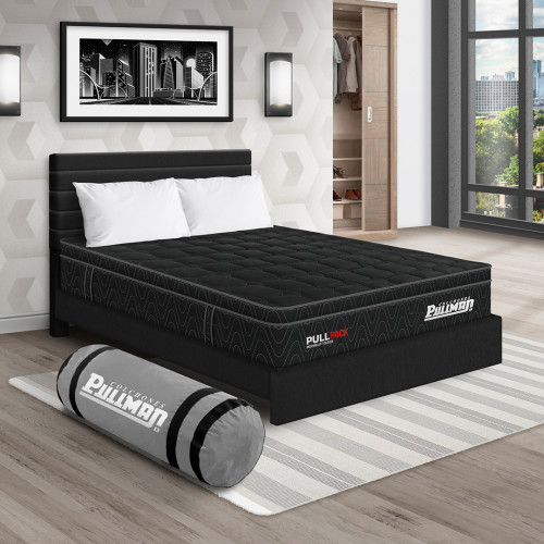 Colchón Pullpack Euro U + Cama Leo + Almohada
