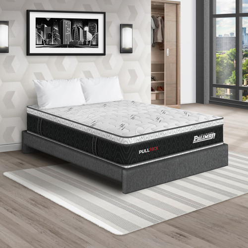 Colchón Pullpack Euro + Base Cama + Almohada