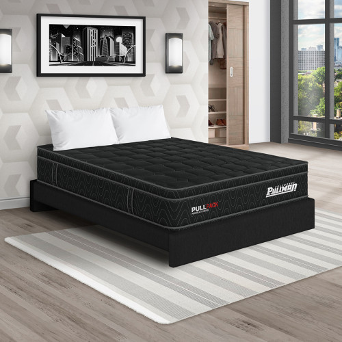 Colchón Pullpack Euro + Base Cama + Almohada