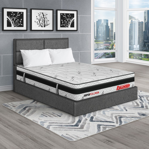 Colchón Superpullman Euro U + Cama Firenze + Almohada