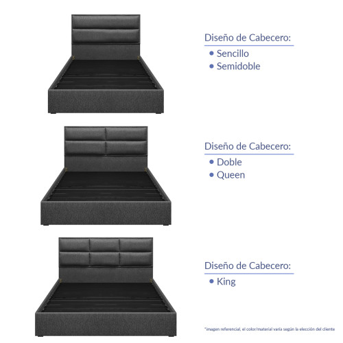 Colchón Superpullman Euro U + Cama Firenze + Almohada