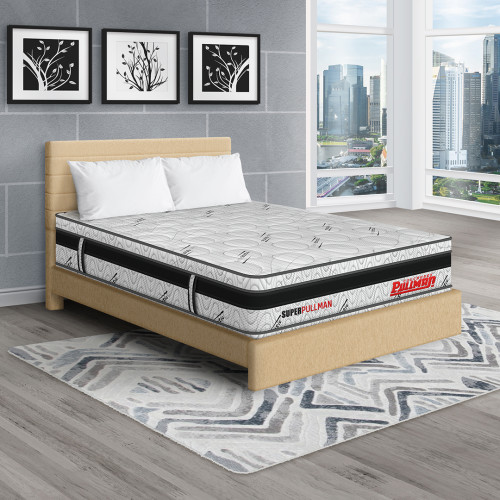 Colchón Superpullman Euro + Cama Leo + Almohada