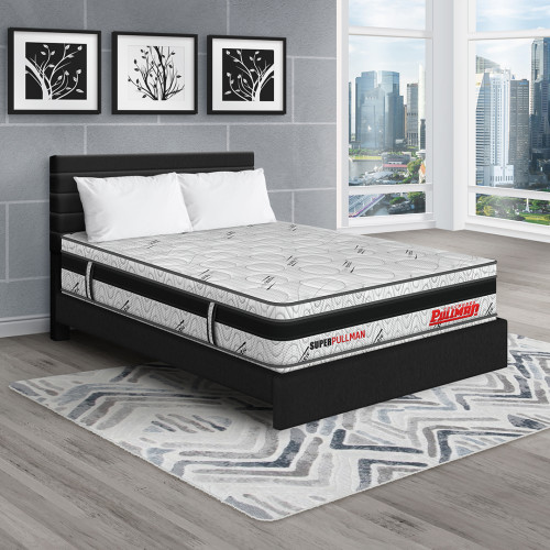 Colchón Superpullman Euro + Cama Leo + Almohada