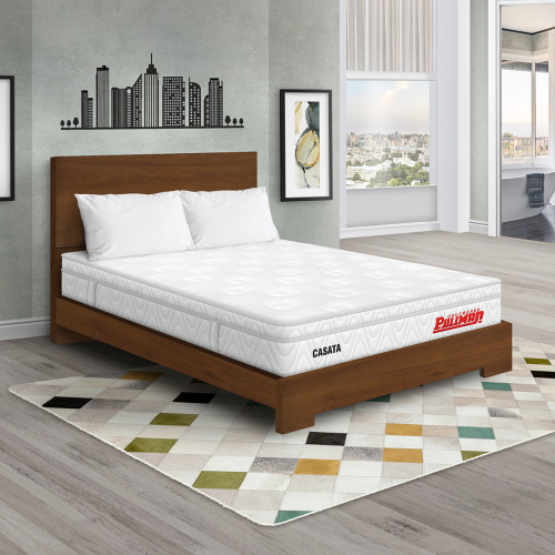 Colchón Casata Euro U + Cama TPM + Almohada