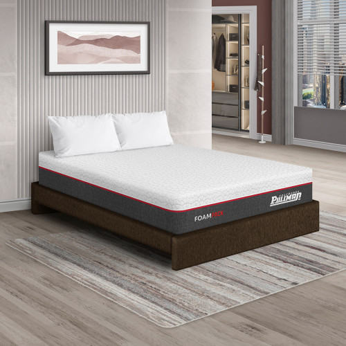 Colchón Foampack + Base Cama + Almohada