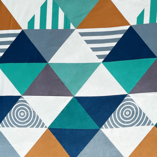 Combo Protector Impermeable + Jgo de Sábanas Disperso