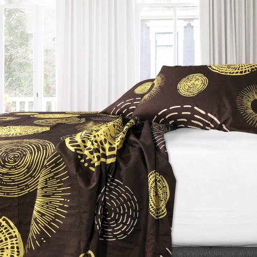 Combo Protector Impermeable + Jgo de Sábanas Disperso