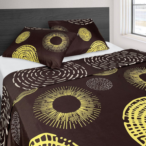 Combo Protector Impermeable + Jgo de Sábanas Disperso