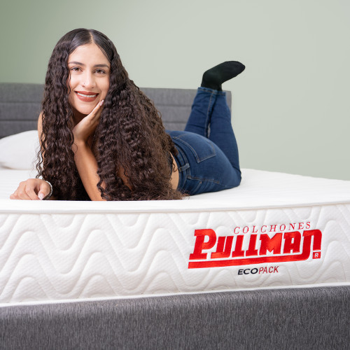 Colchón Ecopack + Base Cama + Almohada