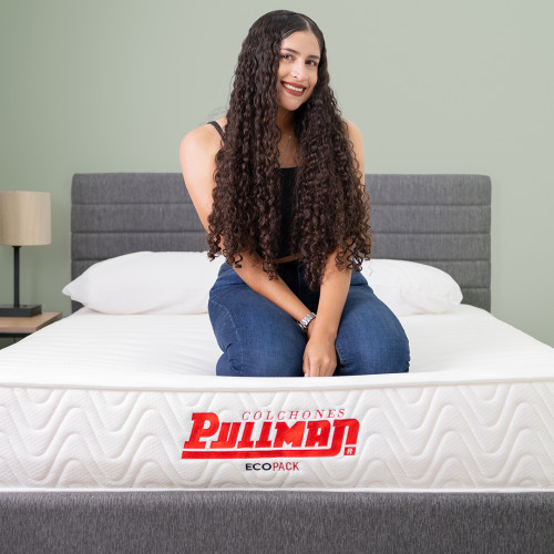 Colchón Ecopack + Cama Leo + Almohada