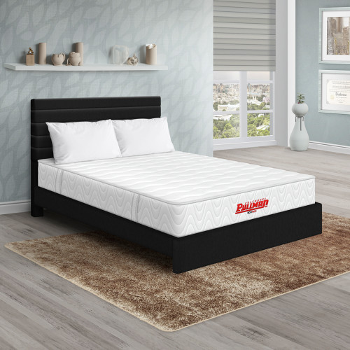 Colchón Ecopack + Cama Leo + Almohada