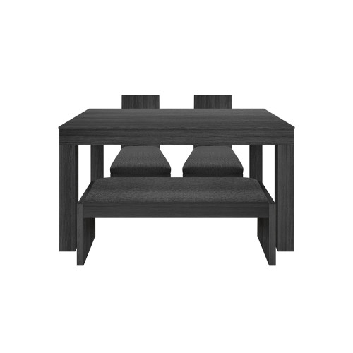 Juego de Comedor 4P (140) Italia Nicky 2 Sillas 1 Banca