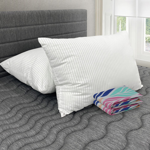 Combo 2 Almohadas Polycotton + Fundas