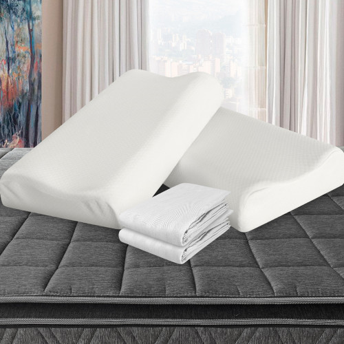 Combo 2 Almohadas Viscofoam Cervical + Fundas