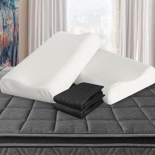 Combo 2 Almohadas Viscofoam Cervical + Fundas